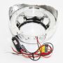 Маска для би-линзы CarProfi PORSCHE STYLE 3.0", 4 LED CREE, режим притухания, комплект 2шт
