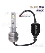 Светодиодные лампы CarProfi S30 H1 5100K X-line series, 30W, 4000Lm (к-т, 2 шт)