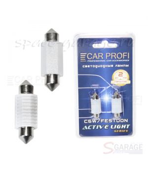 Светодиодная лампа CarProfi FT 2W CERAMIC CAN BUS, 36mm, Active Light series, цоколь C5W, 12-24V, 200lm (блистер 2 шт.)