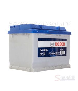 Аккумулятор Bosch Silver 60 А/ч 540 А 12V прямая полярность, стандартные клеммы (0092S40060)