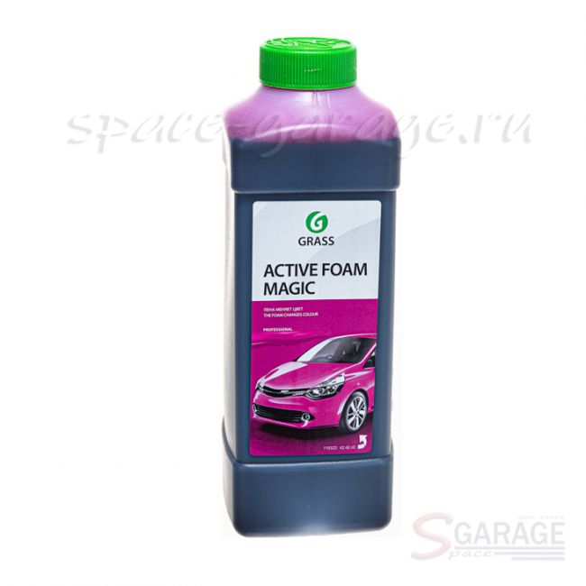 Автошампунь GRASS Active Foam Magic для бесконтактной мойки розовая пена 1кг (110322)
