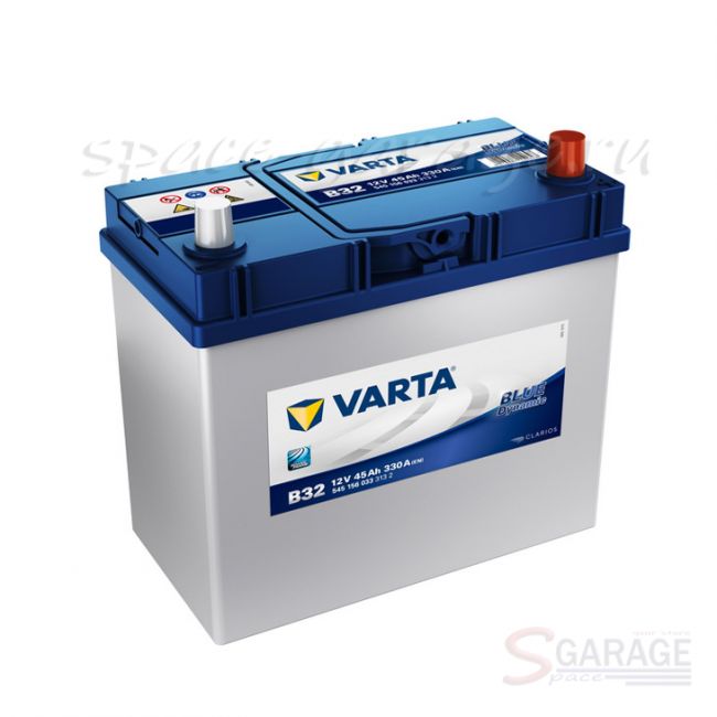 Аккумулятор VARTA Black 45 А/ч 330 А 12V обратная полярность, выносные клеммы (545156033)