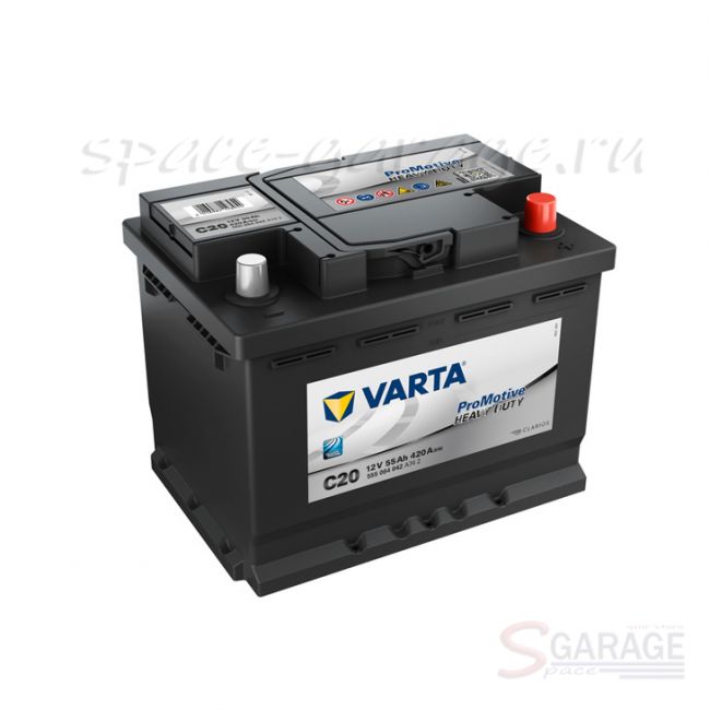 Аккумулятор VARTA Promotive Heavy Duty 55А/ч 420А 12В обратная полярность, стандартные клеммы (555064042)