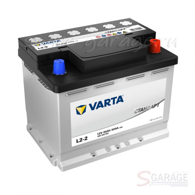 Аккумулятор VARTA 60 А/ч 520 А 12V обратная полярность, стандартные клеммы (560300052)