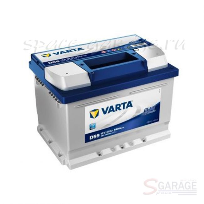 Аккумулятор VARTA Blue Dynamic 60 А/ч 540 А 12V обратная полярность, стандартные клеммы (5604090543132)