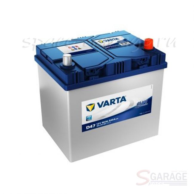 Аккумулятор VARTA Blue Dynamic 60 А/ч 540 А 12V обратная полярность, выносные клеммы (5604100543132)