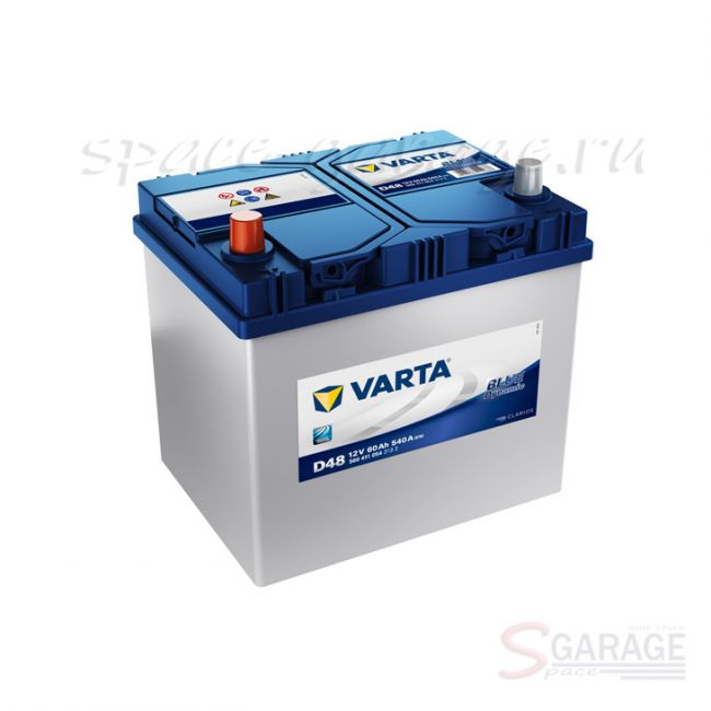 Аккумулятор VARTA Blue Dynamic 60 А/ч 540 А 12V прямая полярность, выносные клеммы (560411054)
