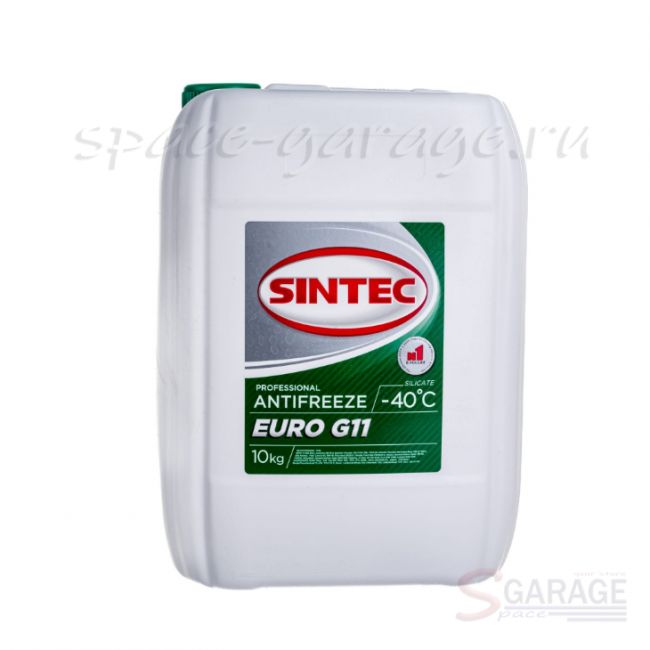 Антифриз Sintec EURO G11 зеленый готовый -40C 10 кг (800516)