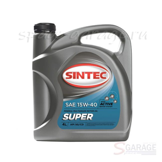 Масло моторное Sintec SUPER 15W-40 минеральное 4 л (900314)