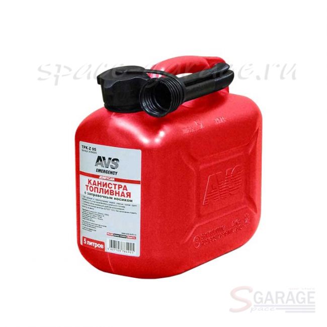 Канистра для топлива (пластик) 5л (красная) AVS TPK-05 (A78361S)