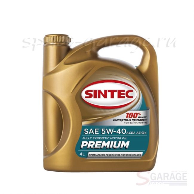 Масло моторное Sintec PREMIUM 5W-40 синтетика 4 л (801971)