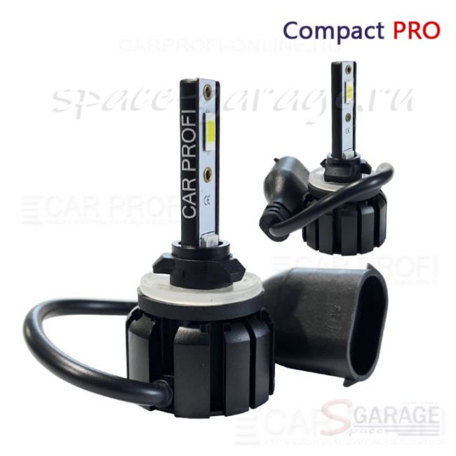 Светодиодные лампы CarProfi Compact PRO H27 (880/881) CSP HP, 18W, 5100K, 9-16V, 6000Lm (к-т, 2 шт)