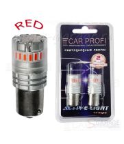 Светодиодная лампа CarProfi S25 (1156) RED 25SMD, Active Light series, 12V, красное свечение (блистер 2 шт.)