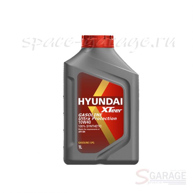 Масло моторное HYUNDAI Gasoline Ultra Protection 10W-40 синтетика 1 л (1011019)