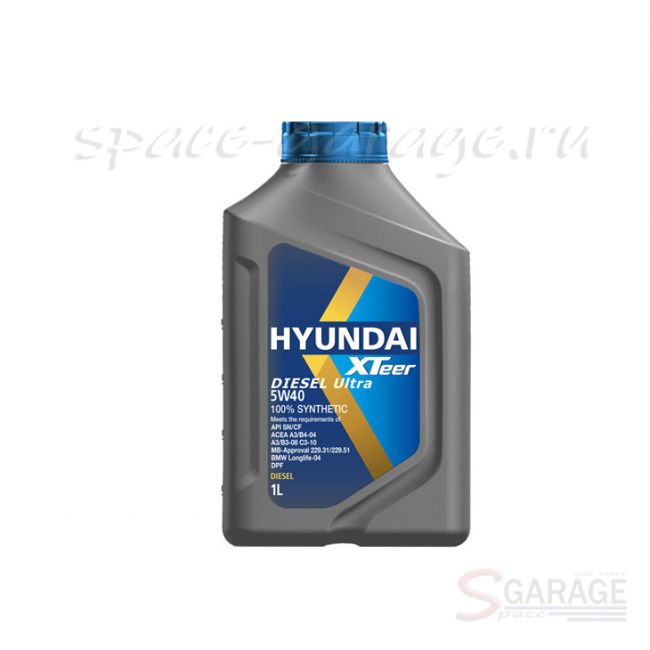 Масло моторное HYUNDAI Diesel Ultra 5W-40 синтетика 1 л (1011223)