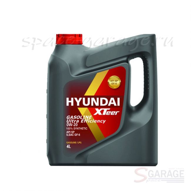 Масло моторное HYUNDAI Gasoline Ultra Efficiency 0W-20 синтетика 4 л (1041121)