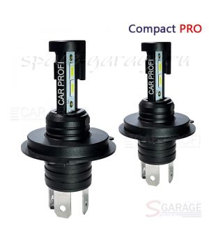 Светодиодные лампы CarProfi Compact PRO H4 Hi/Low CSP HP, 20W, 5100K, 9-16V, 6600Lm (к-т, 2 шт)