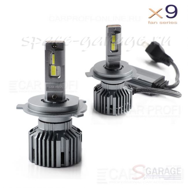 Светодиодные лампы CarProfi CP-X9 H4 Hi/Low Fan Series, CanBus, 45W, 12000Lm (к-кт 2шт) | отзывы