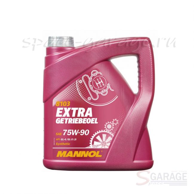 Масло трансмиссионное Mannol Extra GL-5 75W90 4 л синтетическое (1353)