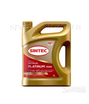 Масло моторное Sintec PLATINUM 7000 5W-40 API SN/CF синтетическое 4 л (600139)