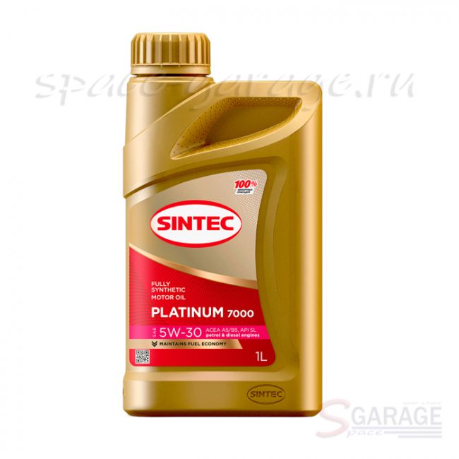 Масло моторное Sintec PLATINUM 7000 5W-30 API SL ACEA A5, B5 синтетика 1 л (600157)
