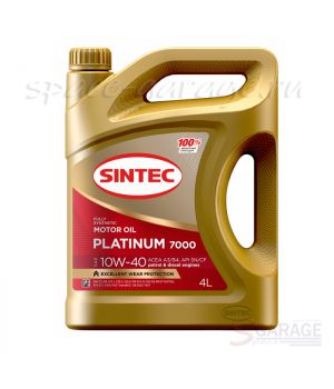 Масло моторное Sintec PLATINUM 7000 10W-40 API SN/CF синтетика 4 л (600167)